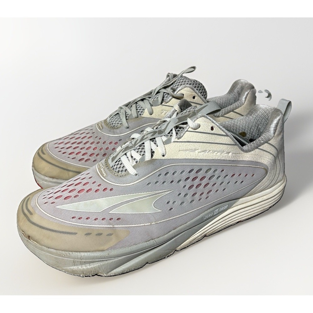 Altra Torin 3.5 Running Shoes Grey Red Zero Drop AFM1837F-1 Men's Size 12.5